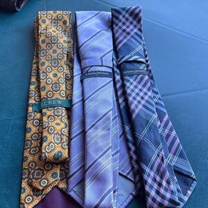 Banana Republic and J. Crew lot of 3 Silk Ties
